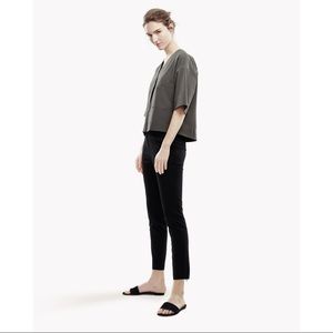 Theory Thaniva Pant in Seasons Fabric Black Size 6